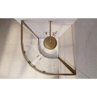 Čtvrtkruhový sprchový kout MODERN GOLD 190