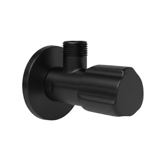 REA "Rohový ventil 02  1/2"" x 3/8"" Black" REA-12008