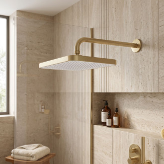 Rea JS-032 Brushed Gold Obdélníková dešťová sprcha REA-P0396