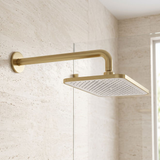 Rea JS-032 Brushed Gold Obdélníková dešťová sprcha REA-P0396