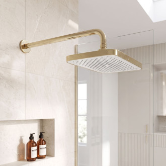 Rea JS-032 Brushed Gold Obdélníková dešťová sprcha REA-P0396