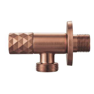 Rohový ventil Diamond 03 1/2" x 3/4" Brush Copper
