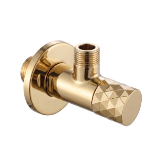 Rohový ventil Diamond 03 1/2" x 3/8" Gold