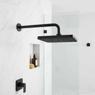 Rea JS-032 Black Obdélníková dešťová sprcha REA-P0393