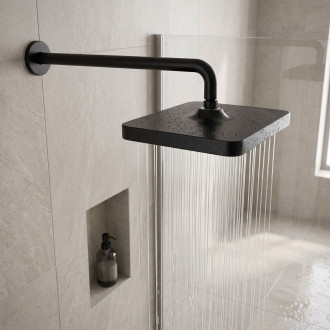 Rea JS-032 Black Obdélníková dešťová sprcha REA-P0393