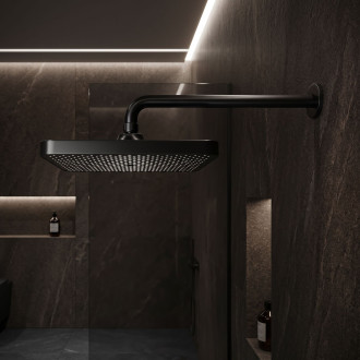 Rea JS-032 Black Obdélníková dešťová sprcha REA-P0393