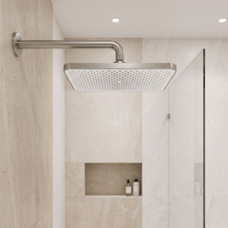Rea JS-032 Brushed Nickel Obdélníková dešťová sprcha REA-P0394