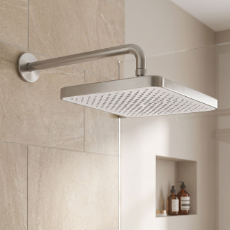 Rea JS-032 Brushed Nickel Obdélníková dešťová sprcha REA-P0394
