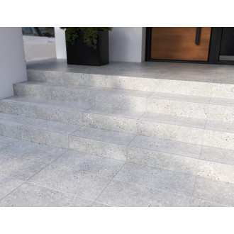 Schodovka Fineza Breccia šedá 30x60 cm mat SCBRECCIA36GR