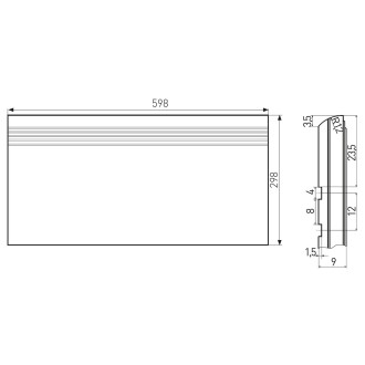 Schodovka Fineza Breccia tmavě šedá 30x60 cm mat SCBRECCIA36DGR