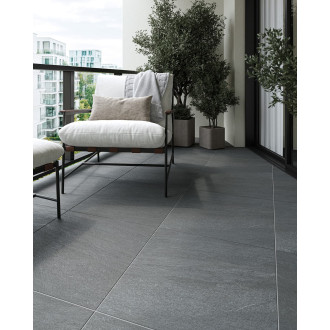 Dlažba Fineza Basalt tmavě šedá 60x60 cm mat BASALT60DGR2