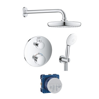 Sprchový systém Grohe s termostatickou baterií chrom GBAL7