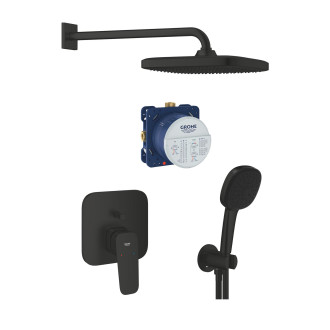 Sprchový systém Grohe s pákovou baterií matná černá GBAL13