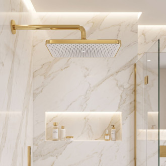 Obdélníková dešťová sprcha REA JS-032 Gold