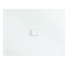 NOX OBDÉLNÍK,  vanička z mramoru, 100x80x3,5 cm, bílá barva, bez nožiček VANKNOX1080BB