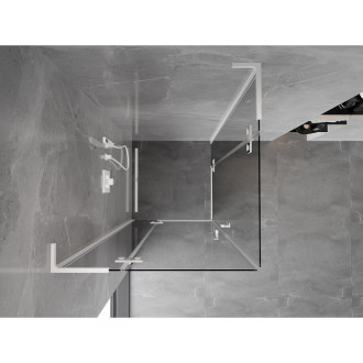 Mexen Mist-H L Duo kabina prysznicowa uchylna 70 x 70 cm, transparent, chrom - 8A5L-070L-070P-01-00
