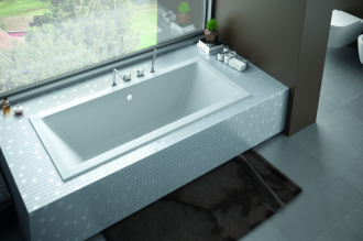 BESCO vana QUADRO SLIM 155 (1550x700 mm), bez nožiček VANQAUD155SLIM