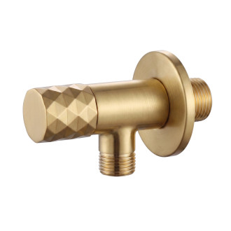 Rohový ventil Diamond 03 1/2" x 3/8" Brush Gold