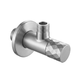 Rohový ventil Diamond 03 1/2" x 3/8" Brush Nickel