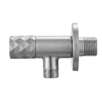 Rohový ventil Diamond 03 1/2" x 3/8" Brush Nickel