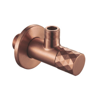 Rohový ventil Diamond 03 1/2" x 3/8" Brush Copper