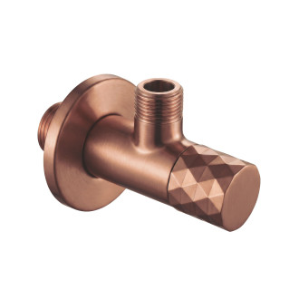 Rohový ventil Diamond 03 1/2" x 3/8" Brush Copper