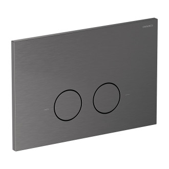 SET: STRONGFRAME stelaż podtynkowy + STEEL-R45 przycisk spłukujący, antracyt szczotkowany
