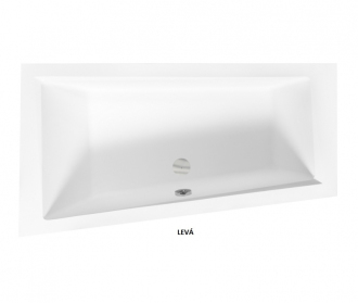 BESCO vana INTIMA SLIM 150 (1500x850 mm), levé provedení, bez nožiček VANINTI15SLIML