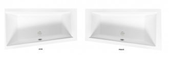 BESCO vana INTIMA SLIM 150 (1500x850 mm), levé provedení, bez nožiček VANINTI15SLIML
