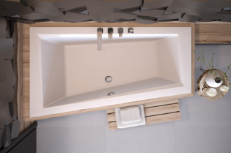 BESCO vana INTIMA SLIM 160 (1600x900 mm), levé provedení, bez nožiček VANINTI16SLIML