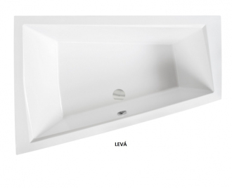 BESCO vana INTIMA DUO SLIM 170 1700x1250 mm, pravé provedení, bez nožiček VANINTID17SLIMP