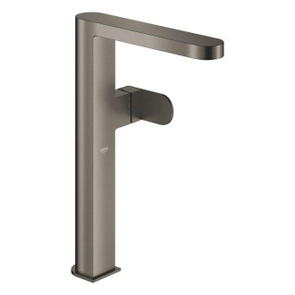 Vysoká umyvadlová baterie Grohe Plus bez výpusti kartáčovaný Hard Graphite 32618AL4