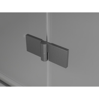 Mexen Mist-H L Duo kabina prysznicowa uchylna lewa 105 x 85 cm, transparent, gun gray szczotkowany - 8A5L-105L-085P-66-00