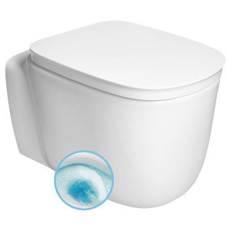 ORGANIC závěsná WC mísa, Vortex Rimless, 36x52cm, bílá PZ312V