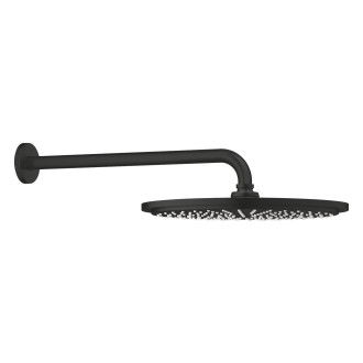 Hlavová sprcha Grohe Rainshower Cosmopolitan na stěnu včetně sprchového ramena matná černá 260662430
