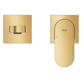 Umyvadlová baterie Grohe Plus bez podomítkového tělesa kartáčovaný Cool Sunrise 29303GN4