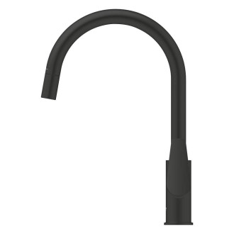 Dřezová baterie Grohe Start Edge s vytahovací sprškou matná černá 305502430