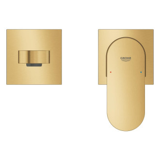 Umyvadlová baterie Grohe Plus bez podomítkového tělesa kartáčovaný Cool Sunrise 29306GN4