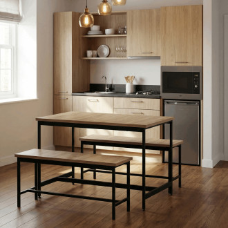 Jídelní set Autronic Hnědá MDF AUT-G1175 OAK