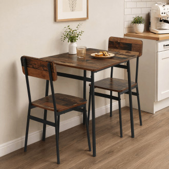 Jídelní set Autronic Hnědá MDF AUT-O2121 OLW2