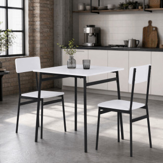 Jídelní set Autronic Bílá MDF AUT-O2121 WT