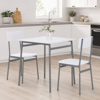 Jídelní set Autronic Bílá MDF AUT-O2122 WT