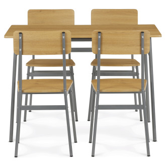 Jídelní set Autronic Hnědá MDF AUT-O2156 OAK