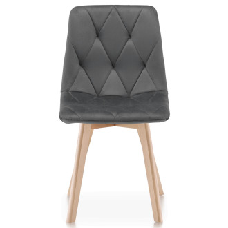 Jídelní židle Autronic Šedá Látka CT-V4081 GREY4