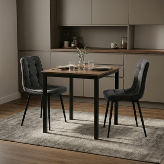 Jídelní stůl Autronic 70x70 cm Hnědá Melamin GDT-201 OLW2