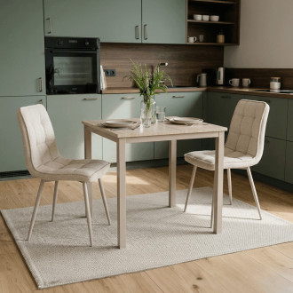 Jídelní stůl Autronic 70x70 cm Béžová Melamin GDT-201 TRV