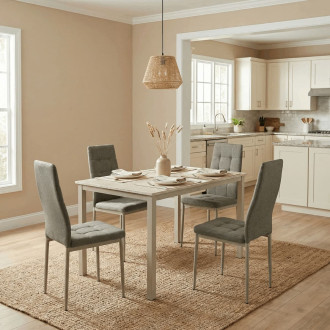 Jídelní stůl Autronic 110x70 cm Béžová MDF GDT-202 TRV