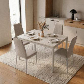 Jídelní stůl Autronic 60x60 cm Béžová Melamin GDT-206 TRV