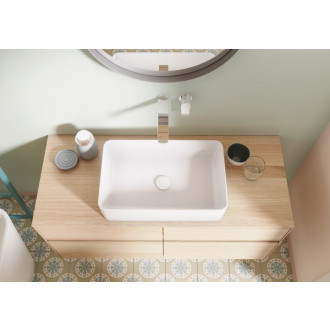Villeroy & Boch neuzavíratelný ventil keramický kryt plochý bílý 68350001