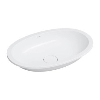 Omnires SHELL M+ umyvadlo pod desku, 54x34 cm, bílá matná SHELL540UPBM